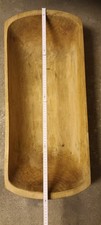 Alte Fleischerwanne (Molle) aus Holz 80 cm lang aus einem Stück ca.1970