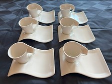 Villeroy & Boch New Wave - Espressotasse mit Untertasse - 6 Stück