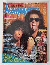METAL HAMMER 10/1987 ~ komplett! KISS / Metallica / Warlock / Kreator  (D634)
