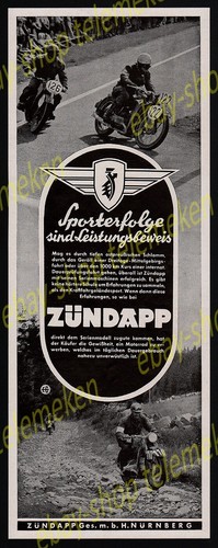 Reklame zündapp rennsport - reklame,