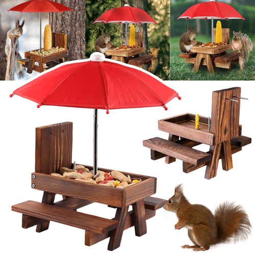 Nussspender holz futterstation - nussspender,