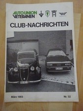 CLUB NACHRICHTEN - AUTO UNION
