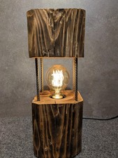 Balkenlampe Stehlampe Altholz
