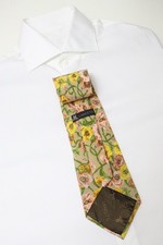 Lancetti Krawatte Herren Einheitsgröße Retro Look Blumenmuster Pattterned Spitz