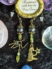 Ohrringe HÄMATIT PERIDOT Geburtsstein AUGUST Sternzeichen Bild JUNGFRAU Schmuck
