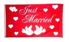 Just Married Flagge - Fahne