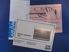 ITT Golf europa 103 - Bedienungsanleitung  *