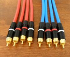 4x 0,5-6,0 Meter Profi-Kabel Cinch RCA für Revox A77 B77 B710 A700 B215 H1 H11