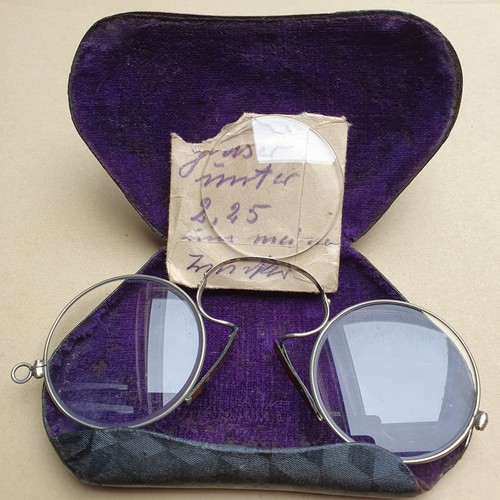 Antike alte kneifer brille mit - alte,