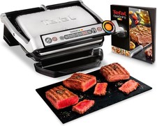 Tefal OptiGrill+ GC712D12 | Kontaktgrill Edelstahl 6 Programme,Garstufenanzeige 