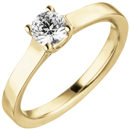 Solitär ring aus - ring, gold
