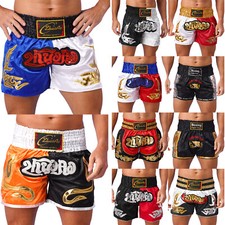 Herren Thaibox Shorts Muay Thai Shorts Kurze Hose Kampf Boxen Shorts Sportshorts