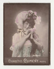 Zigaretten Climent Algerien Zigarettentabakkarte - frühes Theater - Berthy