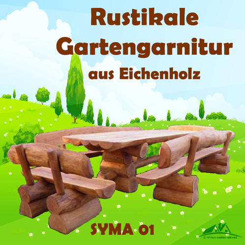 Rustikale gartengarnitur - , 5-