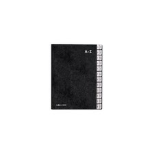 PAGNA Pultordner A4 24 Fächer A - Z Unterschriftenmappe Vorordner schwarz aus PP