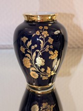 Royal Porzellan Bavaria KPM Vase Handarbeit - Kobaltblau, Durchmesser 6,5 cm