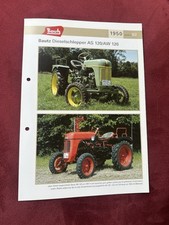 BAUTZ Traktor Dieselschlepper AS/AW 120  1950 Weltbild Prospekt Brochure
