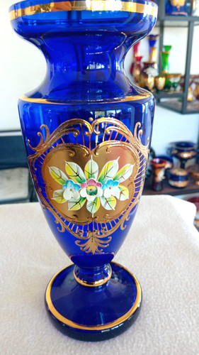 Glas vase bohemia gold - vase,