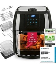 GOURMETmaxx  Heißluftfritteuse XXL - 9L Ofen Airfryer Touchdisplay,  1800 W