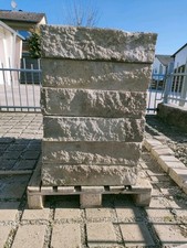 44 Stück Palisaden aus Beton, 15 X 15cm ,60cm hoch 