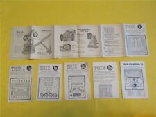 6 x TRIX Metallbaukasten Faltblatt I - Ia - Ib - Ic - Id & Elektro Beschreibung