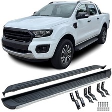 Alu Trittbretter Flankenschutz OE Look passend für Ford Ranger T6 T7 T8 12-23