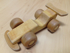 Holzspielzeug, Rennauto, Schiebefahrzeug, Holzauto, ca. 23cm