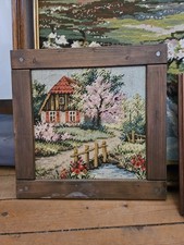 Gobelin Stickbild  - gestickt