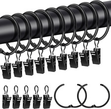Metall-Vorhangringe mit Clips