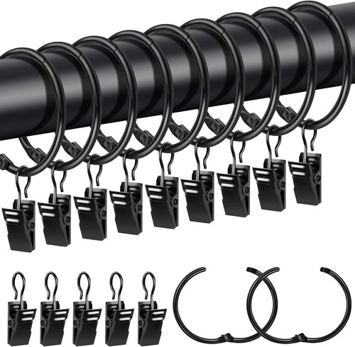Metall vorhangringe mit clips - mit,