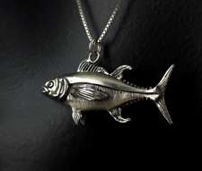 Anhänger Silber Sterling Fisch Thunfisch 3D - markant & auffällig detailreich