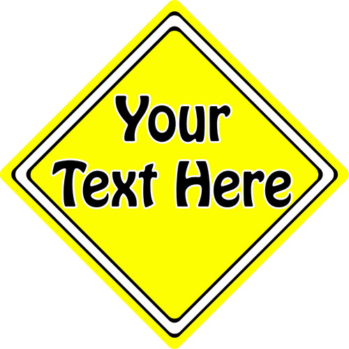 Autoschild selbst gestalten - , ~