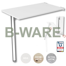 B-WARE Wandklapptisch 80x50 Esstisch Küchentisch Schreibtisch Tischbein