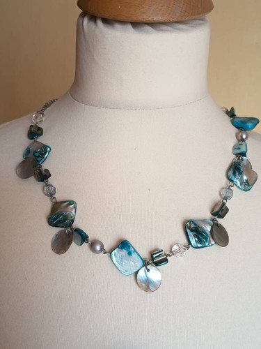 Collier kette perle perlmutt - kette,