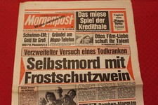Mopo Zeitung 7. August 1985 * Drombuschs * Otto Jessica * Jane Mansfield