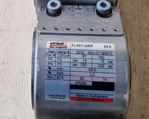 Rohrkupplung straub plast - rohrkupplung, grip