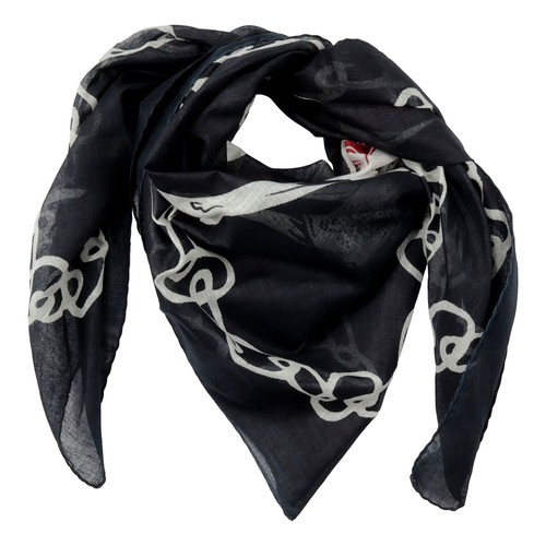 Baumwolltuch totenkopf schwarz - totenkopf,