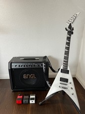E-Gitarre Jackson PRO King V KVTMG Snow White ,Engl Screamer 50, 3x Boss Effekte