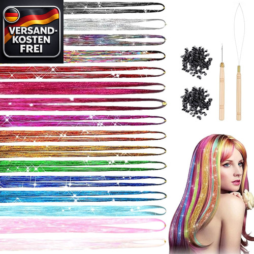 Haar glittersträhnen kit für - kit,