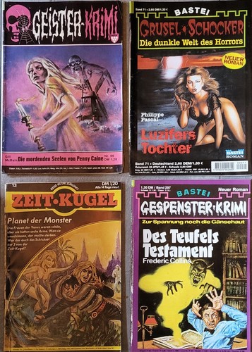 Grusel romane konvolut - romane,
