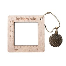 2X(Stricklineal, Maschenprobe