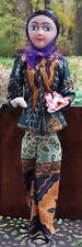 Trachten Puppe Frau aus Malaysia Asien 23cm alte Handarbeit - Souvenir Sammler