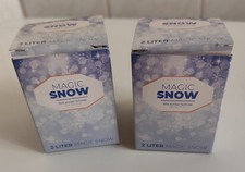 2 Päckchen Magic Snow Dekoschnee  für je 2 Liter  - neu