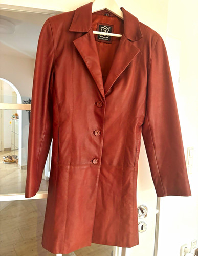 Leatherwear damen mantel braun - leatherwear,