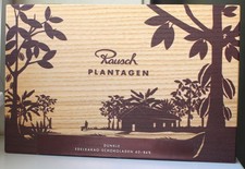 Leere Holzdose Schachtel