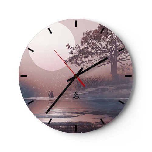 Modern wanduhr 30x30cm - modern, rund