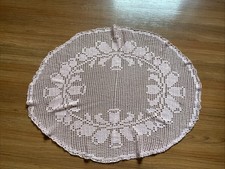 Tischdecke oval handarbeit - tischdecke,