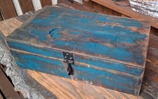 Alte Werkzeugkiste aus Holz Holzkiste Shabby Handwerker Vintage Holzkoffer