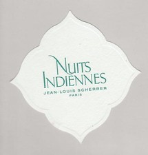Werbekarte - Advertising Card - Nuits Indiennes von Jean Louis Scherrer