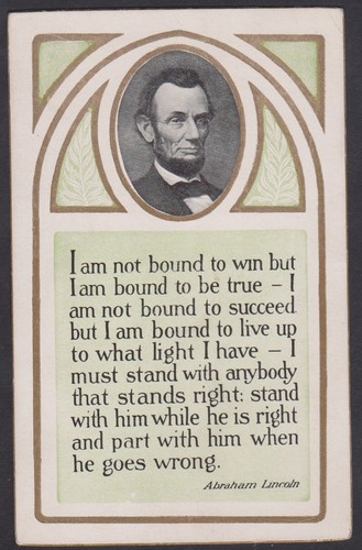 Abraham lincoln postkarte - abraham,